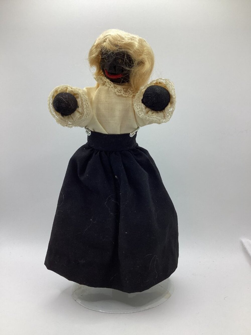 1950s Hand Made Folk Art Dried Apple Head Grandma Doll